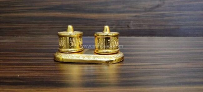 Royal Gold Twin Kumkum Box