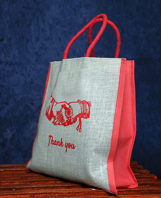Wedding jute bag