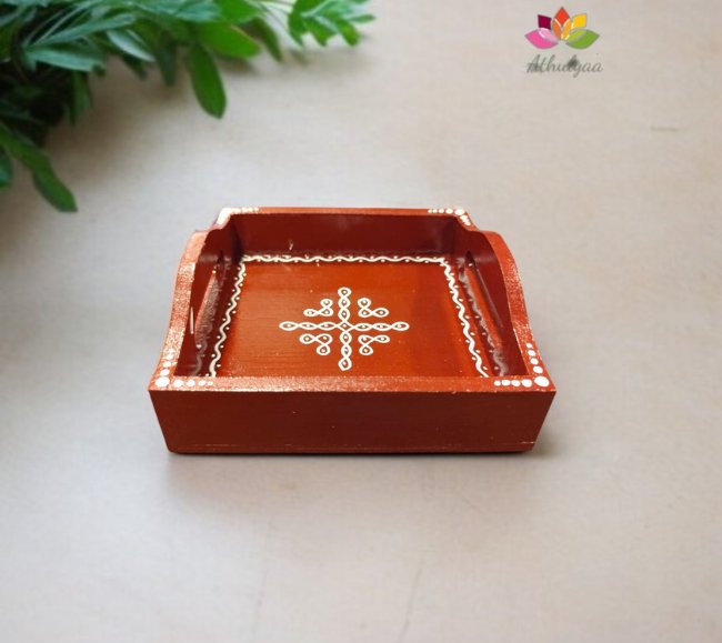 Tradition Touch Kolam Wooden Tray