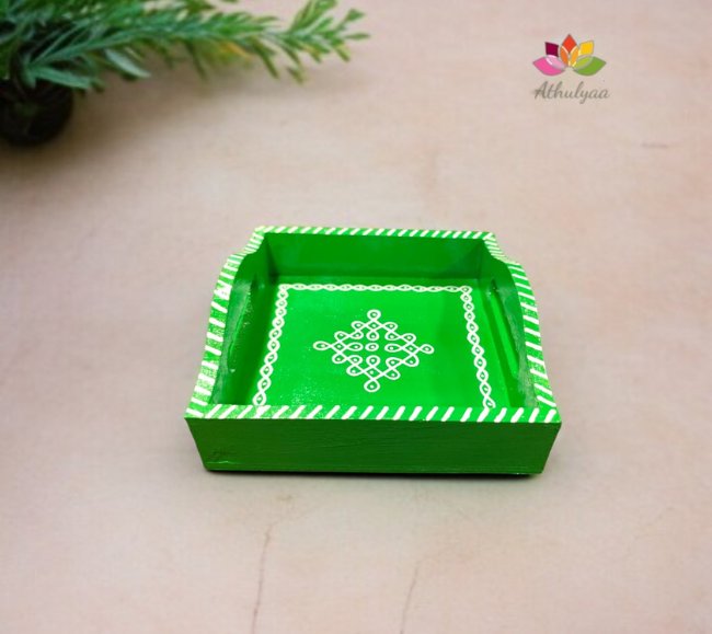 Tradition Touch Kolam Wooden Tray