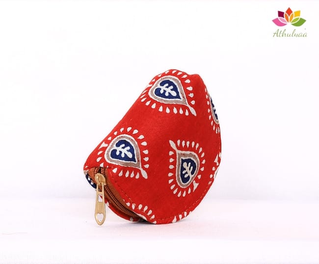 Kalamkari printed coin Purse