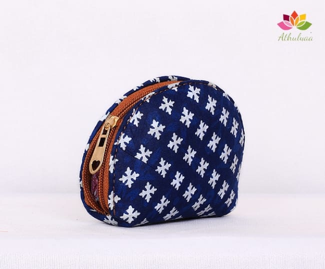 Kalamkari printed coin Purse